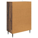 vidaXL Széf fiókkal Antik Fa 66 x 34,5 x 95 cm Szerelt Fa