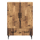 vidaXL Széf fiókkal Antik Fa 66 x 34,5 x 95 cm Szerelt Fa
