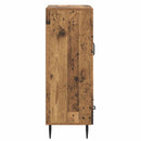 vidaXL Széf fiókkal Antik Fa 66 x 34,5 x 95 cm Szerelt Fa