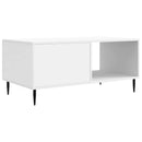 vidaXL Dohányzóasztal Fehér 90 x 50 x 40 cm Szerelt Fa