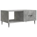 vidaXL Dohányzóasztal Betonszürke 90 x 50 x 40 cm Szerelt Fa