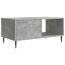 vidaXL Dohányzóasztal Betonszürke 90 x 50 x 40 cm Szerelt Fa