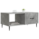 vidaXL Dohányzóasztal Betonszürke 90 x 50 x 40 cm Szerelt Fa