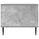 vidaXL Dohányzóasztal Betonszürke 90 x 50 x 40 cm Szerelt Fa