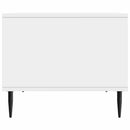 vidaXL Dohányzóasztal Magasfényű Fehér 90 x 50 x 40 cm Szerelt Fa