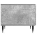 vidaXL Dohányzóasztal fiókkal Betonszürke 49 x 50 x 40 cm Szerelt Fa