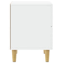 vidaXL Éjjeli asztal 2 pcs Fehér 43 x 34,5 x 48 cm Szerelt Fa
