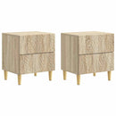 vidaXL Éjjeli asztal 2 pcs Sonoma Tölgy 43 x 34,5 x 48 cm Szerelt Fa