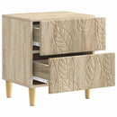 vidaXL Éjjeli asztal 2 pcs Sonoma Tölgy 43 x 34,5 x 48 cm Szerelt Fa