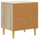 vidaXL Éjjeli asztal 2 pcs Sonoma Tölgy 43 x 34,5 x 48 cm Szerelt Fa