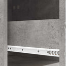vidaXL Éjjeli asztal 2 pcs Betonszürke 43 x 34,5 x 48 cm Szerelt Fa