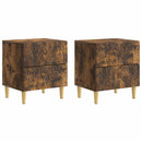 vidaXL Éjjeli asztal 2 pcs Füstös Tölgy 43 x 34,5 x 48 cm Szerelt Fa