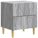 vidaXL Éjjeli asztal Szürke Sonoma 43 x 34,5 x 48 cm Szerelt Fa