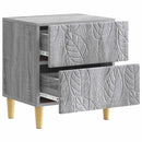 vidaXL Éjjeli asztal Szürke Sonoma 43 x 34,5 x 48 cm Szerelt Fa