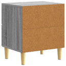 vidaXL Éjjeli asztal Szürke Sonoma 43 x 34,5 x 48 cm Szerelt Fa