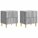 vidaXL Éjjeli asztal 2 pcs Szürke Sonoma 43 x 34,5 x 48 cm Szerelt Fa