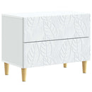 vidaXL Éjjeli asztal Fehér 62 x 34,5 x 48 cm Szerelt Fa