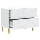 vidaXL Éjjeli asztal Fehér 62 x 34,5 x 48 cm Szerelt Fa