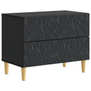 vidaXL Éjjeli asztal Fekete 62 x 34,5 x 48 cm Szerelt Fa