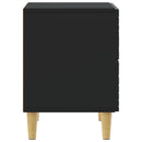 vidaXL Éjjeli asztal Fekete 62 x 34,5 x 48 cm Szerelt Fa