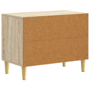 vidaXL Éjjeli asztal Sonoma Tölgy 62 x 34,5 x 48 cm Szerelt Fa