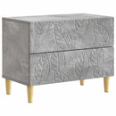 vidaXL Éjjeli asztal Betonszürke 62 x 34,5 x 48 cm Szerelt Fa