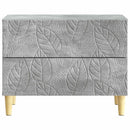 vidaXL Éjjeli asztal Betonszürke 62 x 34,5 x 48 cm Szerelt Fa
