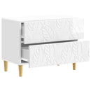 vidaXL Éjjeli asztal Magasfényű Fehér 62 x 34,5 x 48 cm Szerelt Fa