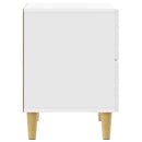 vidaXL Éjjeli asztal Magasfényű Fehér 62 x 34,5 x 48 cm Szerelt Fa