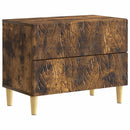 vidaXL Éjjeli asztal Füstös Tölgy 62 x 34,5 x 48 cm Szerelt Fa