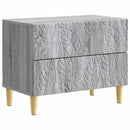 vidaXL Éjjeli asztal Szürke Sonoma 62 x 34,5 x 48 cm Szerelt Fa