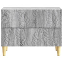 vidaXL Éjjeli asztal Szürke Sonoma 62 x 34,5 x 48 cm Szerelt Fa