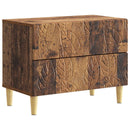 vidaXL Éjjeli asztal Antik Fa 62 x 34,5 x 48 cm Szerelt Fa
