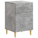 vidaXL Éjjeli asztal Betonszürke 43 x 39,5 x 66,5 cm Szerelt Fa