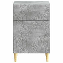 vidaXL Éjjeli asztal Betonszürke 43 x 39,5 x 66,5 cm Szerelt Fa