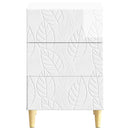vidaXL Éjjeli asztal Magasfényű Fehér 43 x 39,5 x 66,5 cm Szerelt Fa