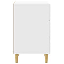 vidaXL Éjjeli asztal Magasfényű Fehér 43 x 39,5 x 66,5 cm Szerelt Fa