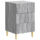 vidaXL Éjjeli asztal Szürke Sonoma 43 x 39,5 x 66,5 cm Szerelt Fa