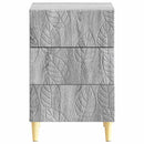 vidaXL Éjjeli asztal Szürke Sonoma 43 x 39,5 x 66,5 cm Szerelt Fa