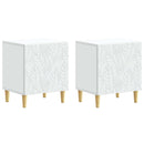 vidaXL Éjjeli asztal 2 pcs Fehér 43 x 34,5 x 50 cm Szerelt Fa