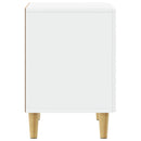 vidaXL Éjjeli asztal 2 pcs Fehér 43 x 34,5 x 50 cm Szerelt Fa