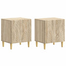 vidaXL Éjjeli asztal 2 pcs Sonoma Tölgy 43 x 34,5 x 50 cm Szerelt Fa