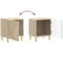 vidaXL Éjjeli asztal 2 pcs Sonoma Tölgy 43 x 34,5 x 50 cm Szerelt Fa