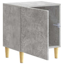 vidaXL Éjjeli asztal Betonszürke 43 x 34,5 x 50 cm Szerelt Fa