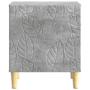 vidaXL Éjjeli asztal Betonszürke 43 x 34,5 x 50 cm Szerelt Fa
