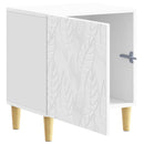 vidaXL Éjjeli asztal Magasfényű Fehér 43 x 34,5 x 50 cm Szerelt Fa