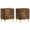 vidaXL Éjjeli asztal 2 pcs Füstös Tölgy 43 x 34,5 x 50 cm Szerelt Fa