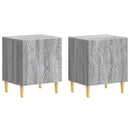 vidaXL Éjjeli asztal 2 pcs Szürke Sonoma 43 x 34,5 x 50 cm Szerelt Fa