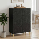 vidaXL Széf Fekete 66 x 34,5 x 90 cm Szerelt Fa