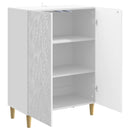 vidaXL Széf Magasfényű Fehér 66 x 34,5 x 90 cm Szerelt Fa